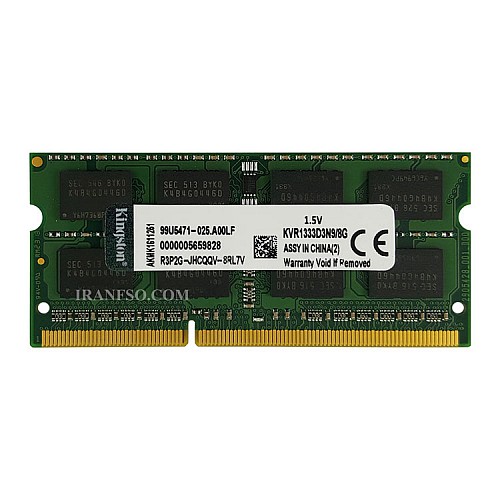 رم لپ تاپ 1333 مگاهرتز DDR3 ظرفیت 8 گیگابایت